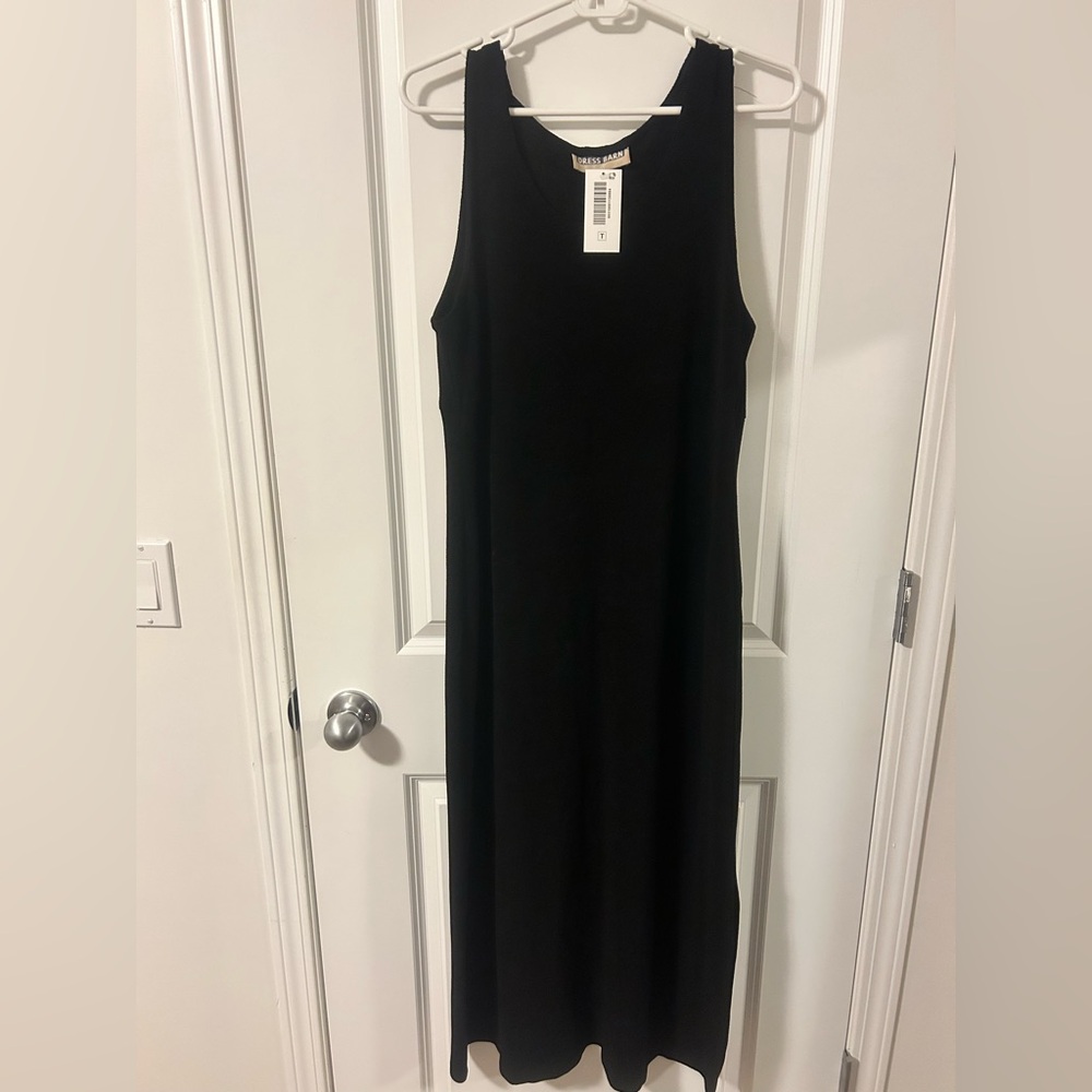 Dress Barn Black Maxi Dress NWT- Mdn. Sleeveless, great for parties and vacation